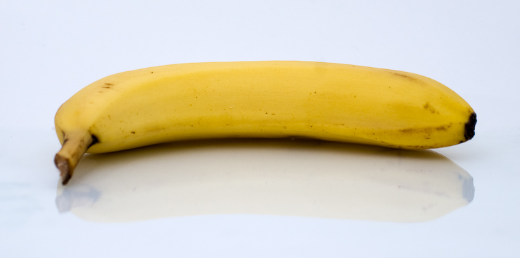 Banana Shot in Homemade Lightbox